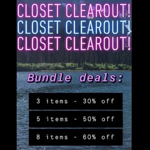 🌟CLOSET CLEAROUT🌟 bundle discounts!